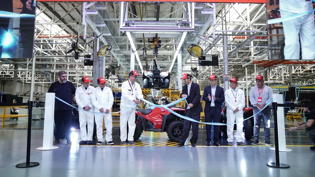 Honda impulsa la industria bonaerense con producción local de cuatriciclos en Campana