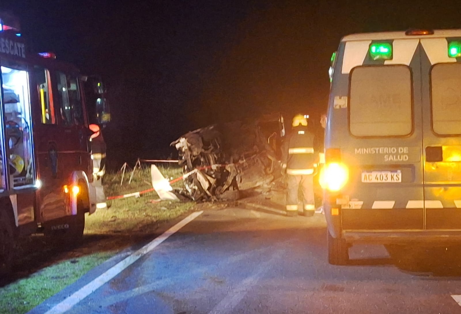 Cuádruple tragedia vial enluta a Carlos Casares en Ruta 5