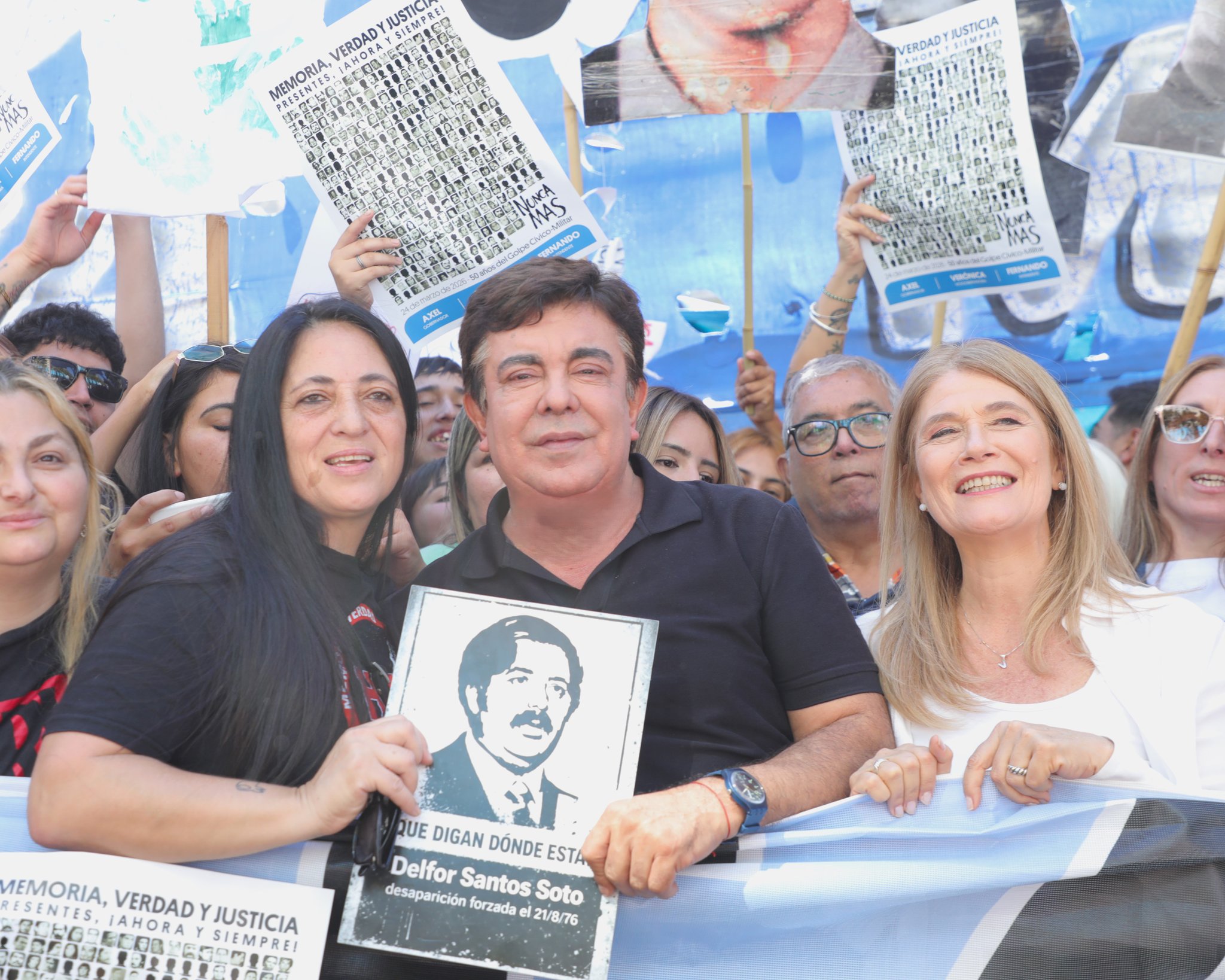 Espinoza en Plaza de Mayo: memoria y críticas al gobierno actual