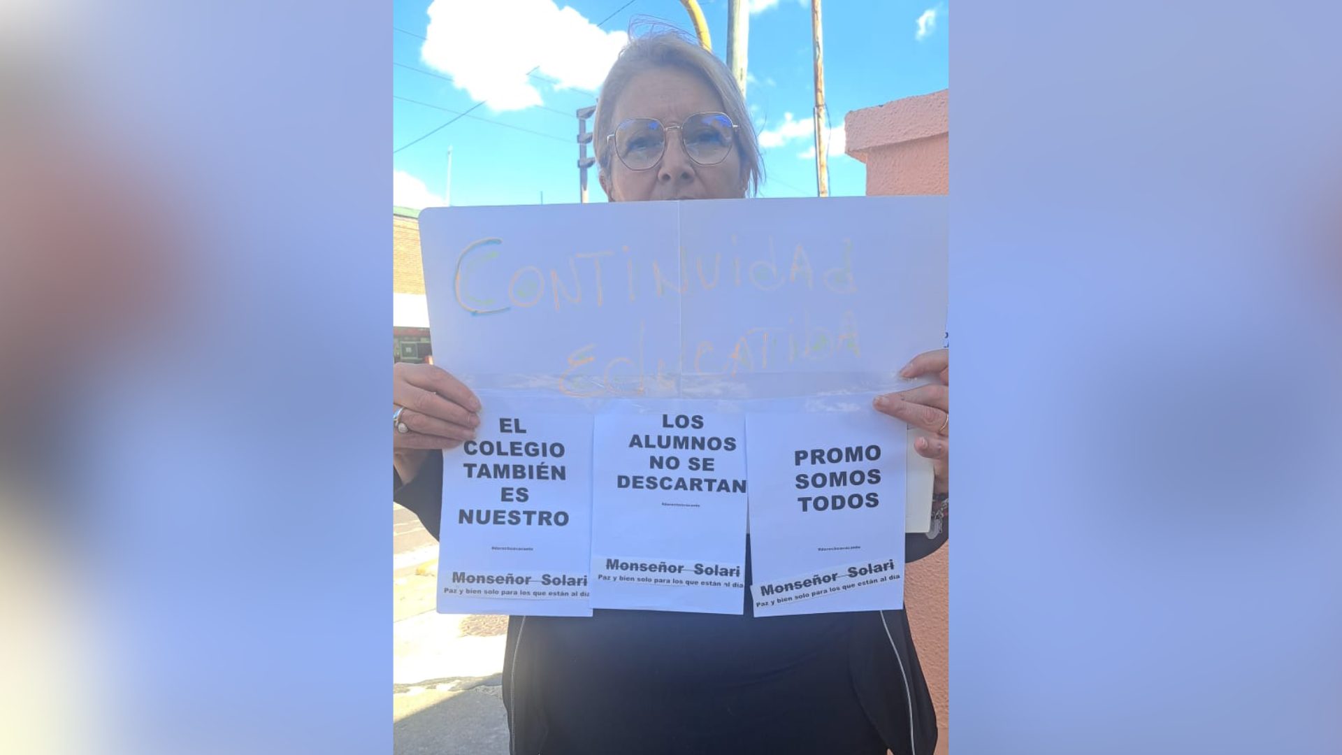 Familias de Morón exigen reincorporación urgente de alumnos en Colegio Monseñor Solari