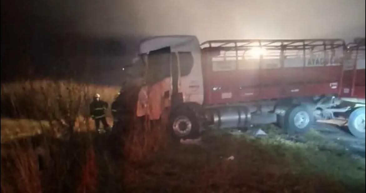 Tragedia en Ayacucho: un camionero pierde la vida en choque frontal en Ruta 74