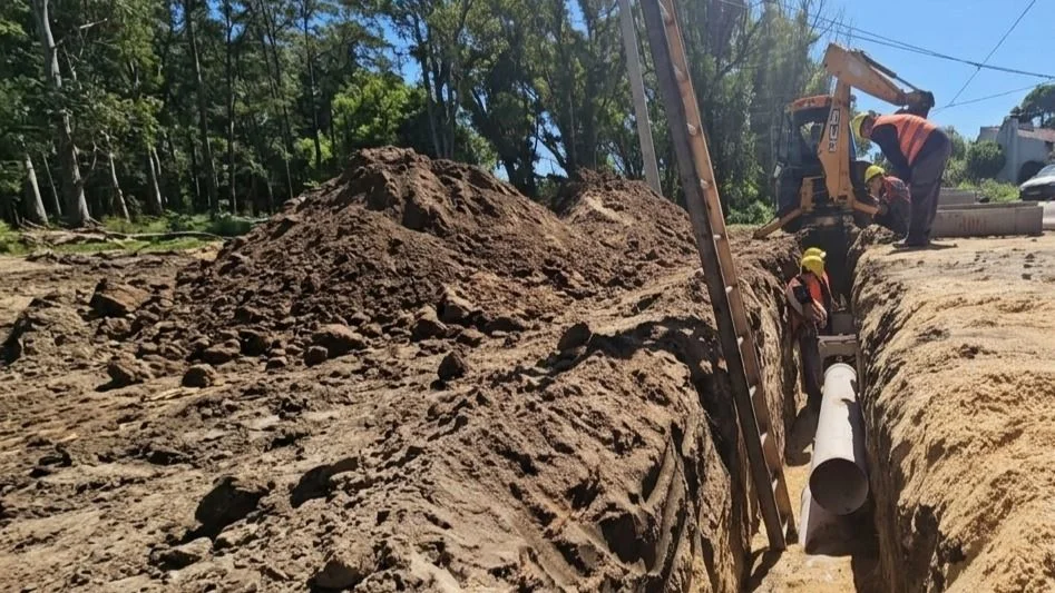 Avanza obra cloacal estratégica en el sur de Mar del Plata